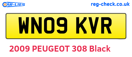 WN09KVR are the vehicle registration plates.