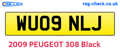 WU09NLJ are the vehicle registration plates.