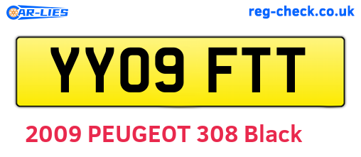 YY09FTT are the vehicle registration plates.