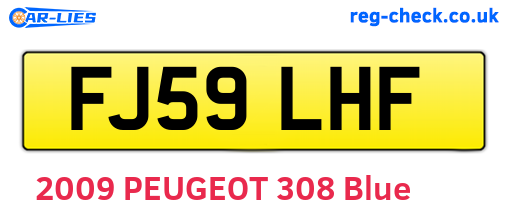 FJ59LHF are the vehicle registration plates.
