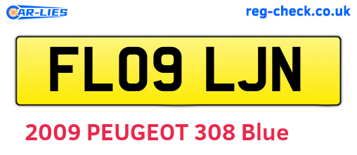 FL09LJN are the vehicle registration plates.