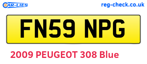FN59NPG are the vehicle registration plates.
