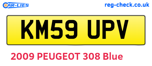 KM59UPV are the vehicle registration plates.