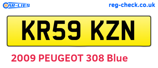 KR59KZN are the vehicle registration plates.