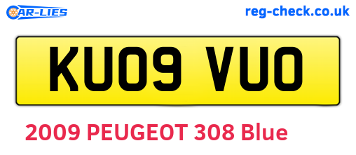KU09VUO are the vehicle registration plates.
