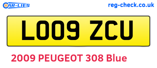 LO09ZCU are the vehicle registration plates.