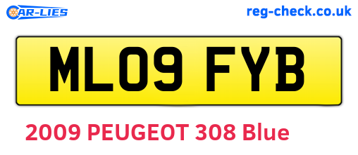 ML09FYB are the vehicle registration plates.
