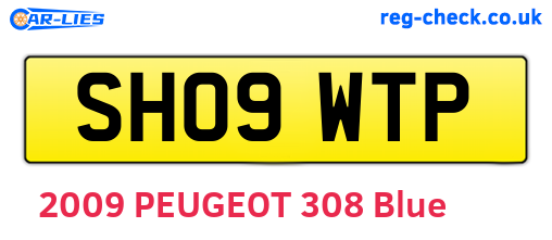 SH09WTP are the vehicle registration plates.