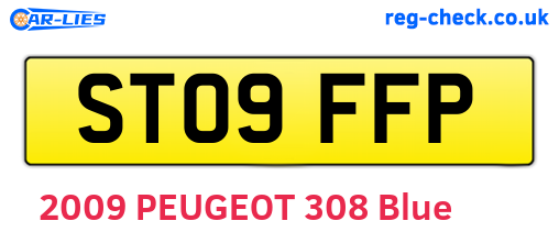 ST09FFP are the vehicle registration plates.