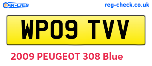 WP09TVV are the vehicle registration plates.