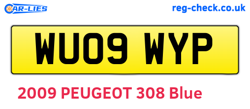 WU09WYP are the vehicle registration plates.