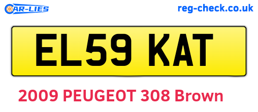 EL59KAT are the vehicle registration plates.