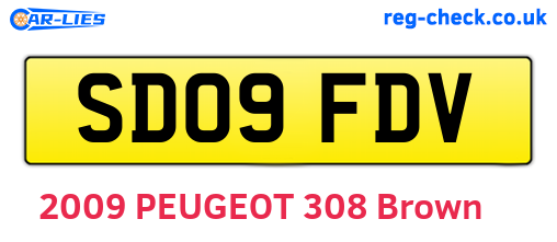 SD09FDV are the vehicle registration plates.