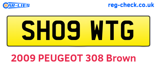 SH09WTG are the vehicle registration plates.