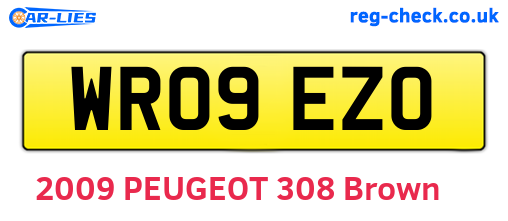 WR09EZO are the vehicle registration plates.