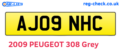 AJ09NHC are the vehicle registration plates.
