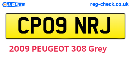 CP09NRJ are the vehicle registration plates.