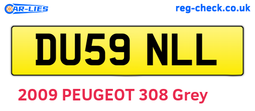 DU59NLL are the vehicle registration plates.