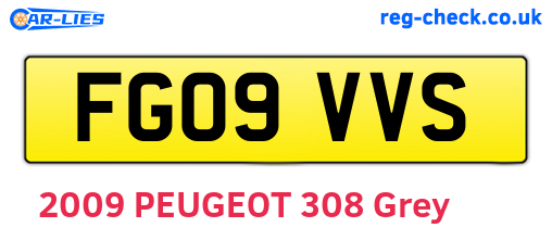 FG09VVS are the vehicle registration plates.