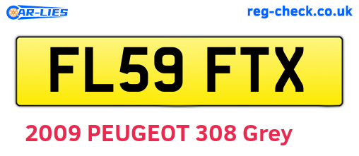 FL59FTX are the vehicle registration plates.