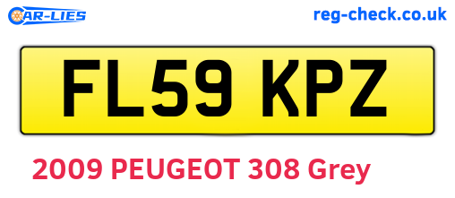 FL59KPZ are the vehicle registration plates.