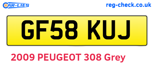 GF58KUJ are the vehicle registration plates.