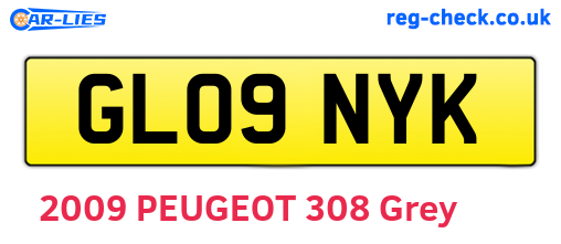 GL09NYK are the vehicle registration plates.