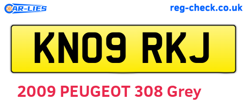 KN09RKJ are the vehicle registration plates.