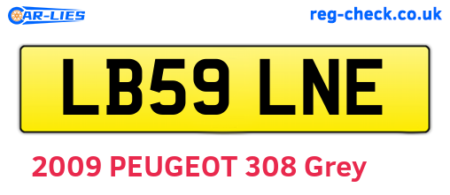 LB59LNE are the vehicle registration plates.