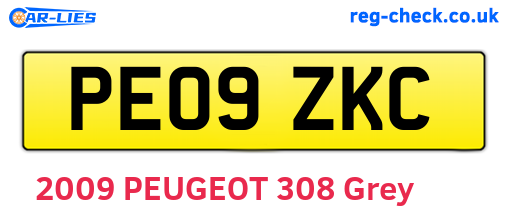 PE09ZKC are the vehicle registration plates.
