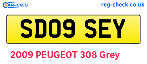 SD09SEY are the vehicle registration plates.