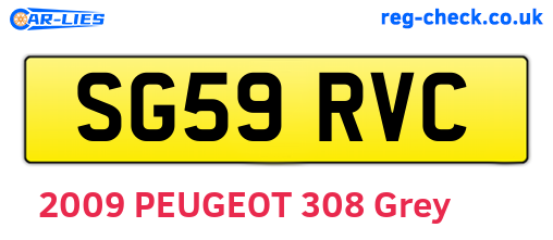 SG59RVC are the vehicle registration plates.