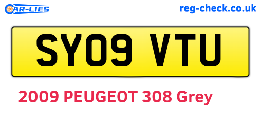 SY09VTU are the vehicle registration plates.
