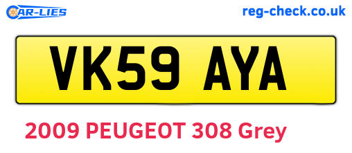 VK59AYA are the vehicle registration plates.