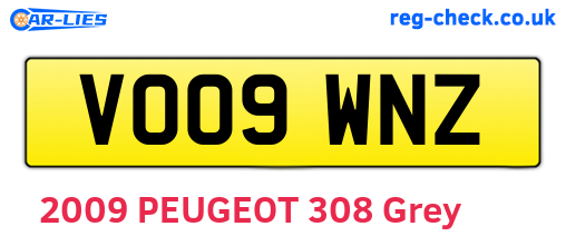 VO09WNZ are the vehicle registration plates.