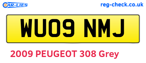 WU09NMJ are the vehicle registration plates.