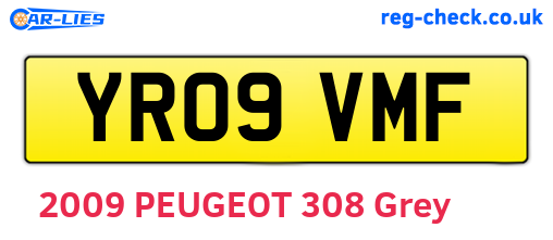 YR09VMF are the vehicle registration plates.