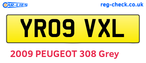 YR09VXL are the vehicle registration plates.