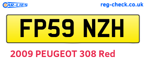 FP59NZH are the vehicle registration plates.