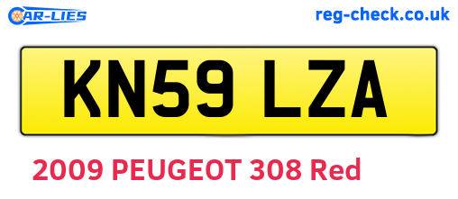KN59LZA are the vehicle registration plates.