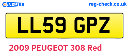 LL59GPZ are the vehicle registration plates.
