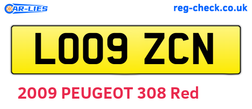 LO09ZCN are the vehicle registration plates.