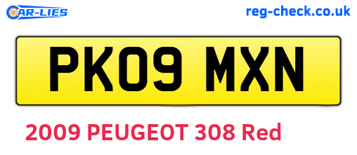 PK09MXN are the vehicle registration plates.