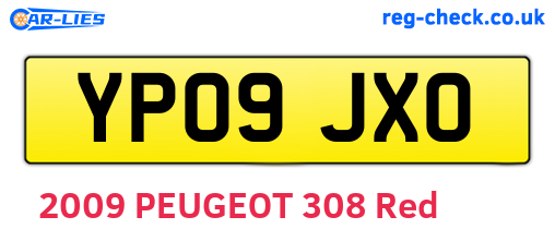 YP09JXO are the vehicle registration plates.