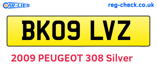 BK09LVZ are the vehicle registration plates.