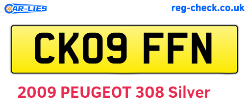 CK09FFN are the vehicle registration plates.