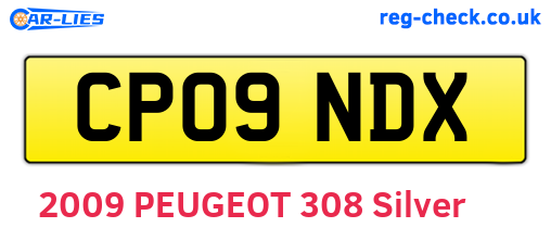 CP09NDX are the vehicle registration plates.