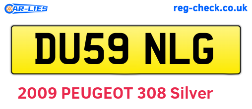 DU59NLG are the vehicle registration plates.