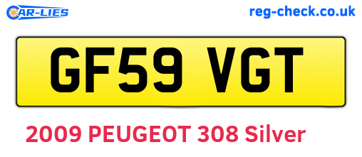 GF59VGT are the vehicle registration plates.