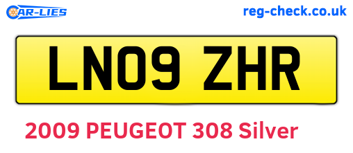 LN09ZHR are the vehicle registration plates.
